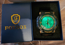 Fox box Armbanduhr Analog/Digital Stopp, Datum, Water Resist