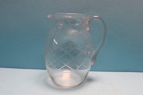 Alter glaskrug geschliffen 17 - ,