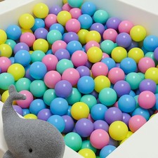 100 Bunte Bälle für Bällebad 6cm Baby Spielbälle Kinder Spielzeug Plastikbälle 
