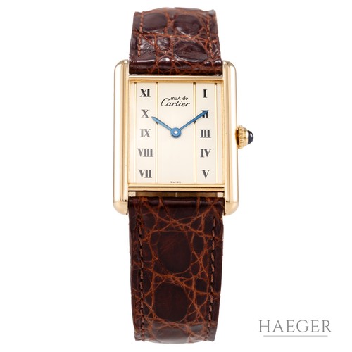 Cartier tank vermeil - cartier,