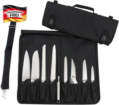 Kochmesser rolltasche mit - kochmesser,