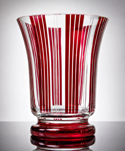 Biedermeier bäderglas rubin - bÄderglas,