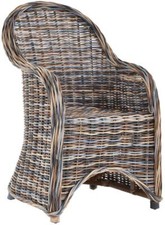 Rattan-Sessel  Esszimmersessel Korb-/ Flechtsessel (Mehrfarbig, ohne Polster)