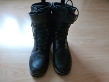 Herrenschuhe Charly Redwood WP Motorradschnürstiefel schwarz 44 neu