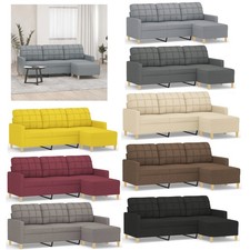 3-Sitzer Sofa mit Hocker