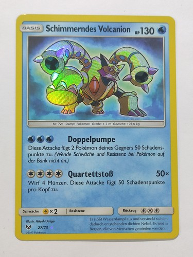 Pokémon karte schimmerndes - karte,