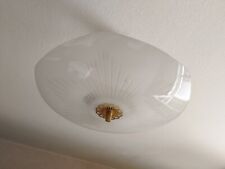 Tellerlampe  Deckenlampe Glas Messing 