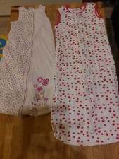 2 Schlafsäcke Baby 1x  Ergee 90cm Winter Schlafsack , 1x Impidimpi 110cm Sommer