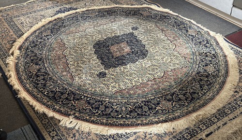 Seide runder iran teppich - seide-runder, Ø