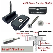 WPC Clips Befestigung Klammern