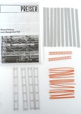 Preiser H0 Bausatz Art.Nr. 758 Baugerüst, grau, unbenutzt in Ersatz-VP