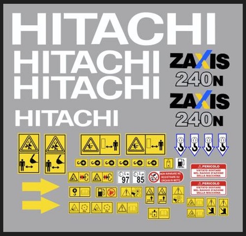 Hitachi 240 3 aufkleber - 3,