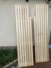 Saunabank, 2 Stück, Abachiholz 208x52x 2,8cm