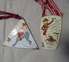 2x Waldtruderinger Faschings-Club München Orden Faschingsorden emailiert 1965/66