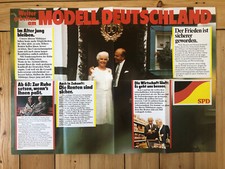 SPD Wahlplakat 1976 ‚Weiter arbeiten am Modell Deutschland’ ORIGINALDRUCK DIN A1