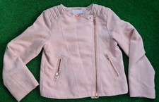 H&M Kinder Bikerjacke Wild Leder Jacke Steppjacke Rosa Rosegold Gr. 86