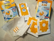 Restbestand ! "swirl" Staubsaugerbeutel 2x PH 86 + 3x A08-6Filter-3 Duftstäbchen