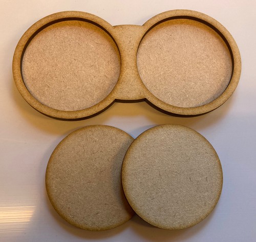 60mm runde 2x1 laser - 3x,