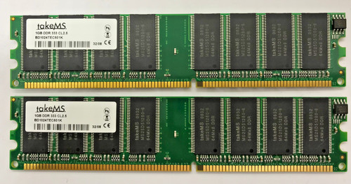Takems 2gb ddr1 - 2gb, (2x1gb)
