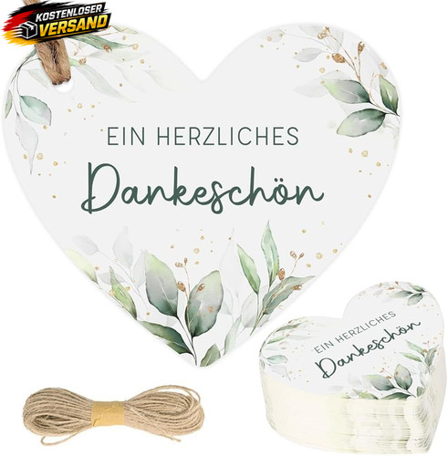 Geschenkanhänger herz 5cm - geschenkanhänger,