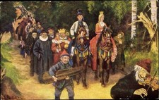 Künstler Ak Kittelsen, Th., Sa fikk Askeladden prinsessen og det... - 3544421