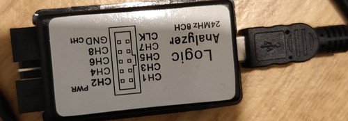 Logic analyzer 24mhz - 8, ch,