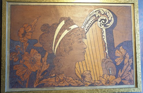 Frauenportrait holz vintage - holz,