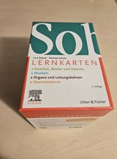 Sobotta Lernkarten für Anatomie, Knochen, Bänder, Gelenke, Muskeln, 3. Auflage