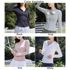 Damen Sonnenschutz Kleidung mit Eisseidengefühl ideal für Frühling und Sommer