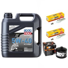 Set Inspektion 4L Öl Ölfilter Zündkerzen für Husqvarna Nuda 900 A700 ZKH 2012-15