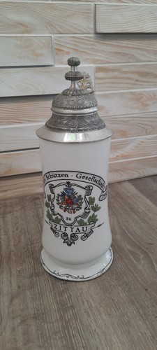Schützenkrug aus porzellan - schützenkrug,