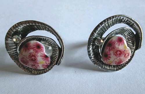 Ring vintage herz - herz, emaille