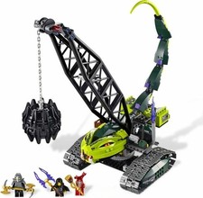 LEGO Ninjago Abrisskran der Schlangen | Fangpyre Wreckig Ball | 9457 | RAR