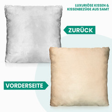 4er Set Dekokissen Samt Kissen