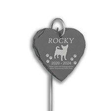 Schieferherz Grabstecker