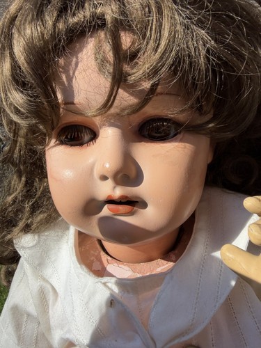 Große antike puppe dolly - große,