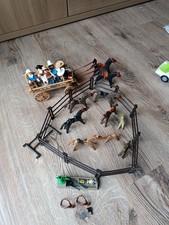 Playmobil 90 Er Jahre Leiterwagen Western Pferde Konvolut Sammlung