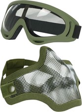 Airsoft Maske und Goggles Set