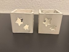 2 St. Kerzenhalter Windlicht