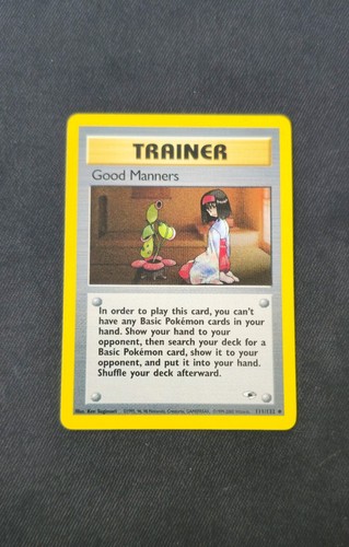 Pokemon karte good manners - pokemon,