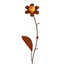 Rost Gartenstecker Blume mit