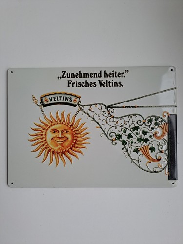 Reklame-,Blechschild