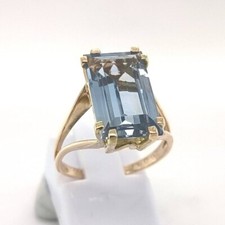 18 K 750 Gelb Gold Damen Solitär Verlobung Ring RG 55 Weihnachten Neuw.