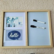 Schreibtafel Memoboard Magnettafel Bilder Stifte 42x32