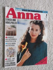 Anna; Burda - Spass an Handarbeiten; Heft 4/1991; komplett;  Kunststricken u.a.