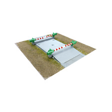 Bahnübergang zweigleisig, beschrankt, Spur N, manuelle Bedienung, elastisch