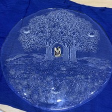 Glas Kuchen Platte, Baummotiv