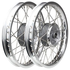 2x Felge Rad Speichenrad chrom