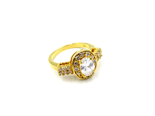 Damen ring metall - vergoldet, rg