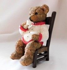 GILDE Teddy Bär 37031 = Salonteddy auf dem Stuhl (mit Tasse)